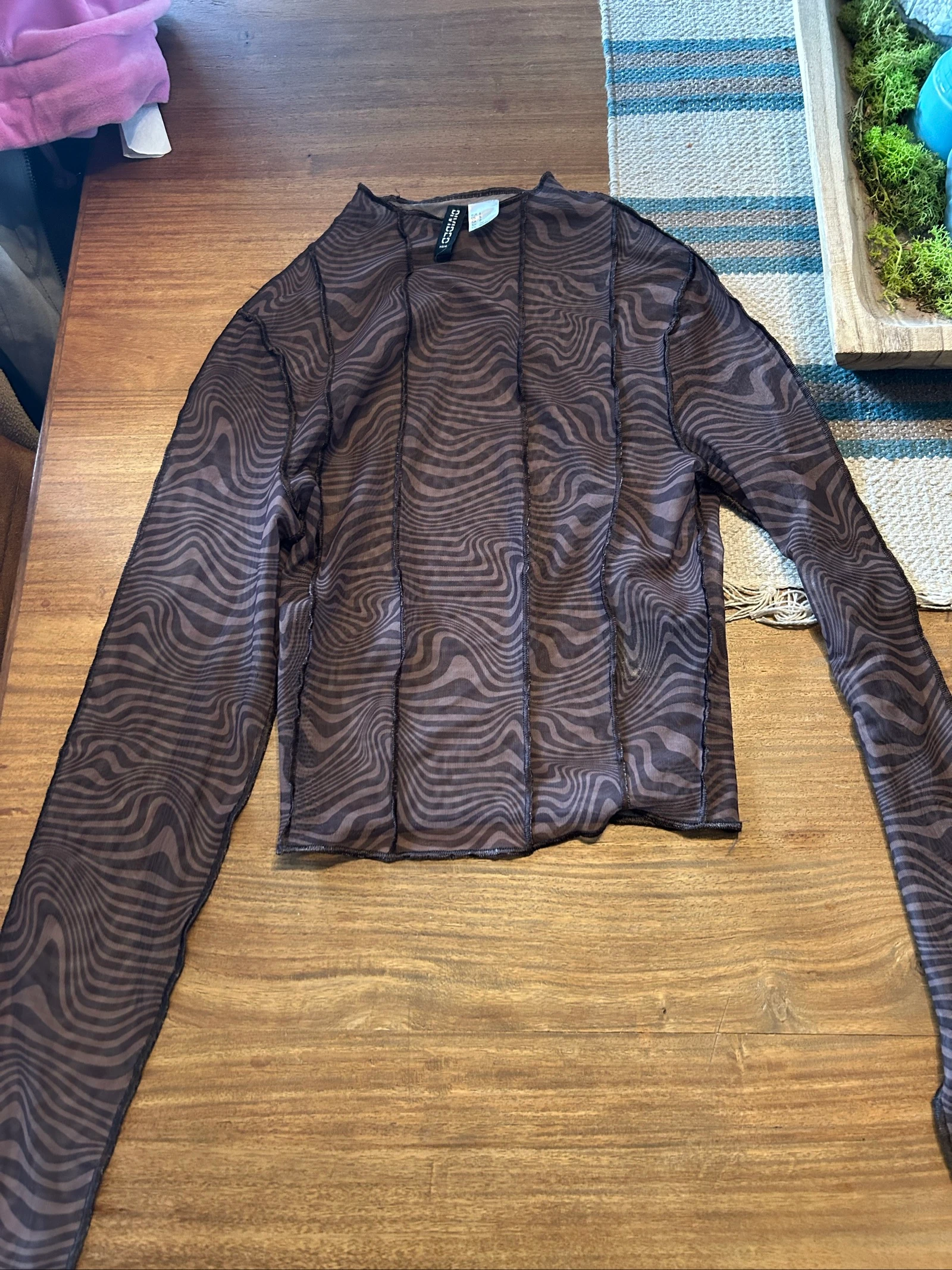 Doorzichtig zebra print truitje
